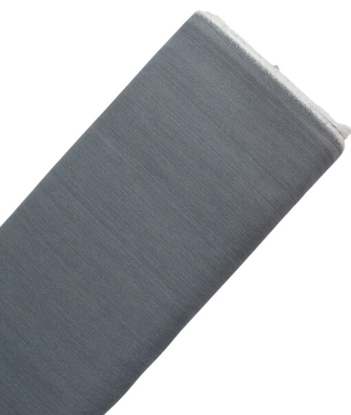 Arvind Men's Cotton Self Design  Unstitched Stretchable Denim Jeans Fabric (Mica Grey) - Image 4