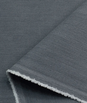 Arvind Men's Cotton Self Design  Unstitched Stretchable Denim Jeans Fabric (Mica Grey)