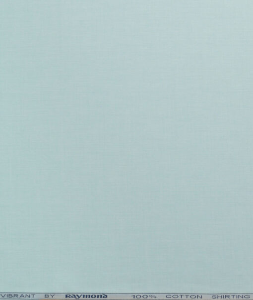 Raymond Men's 100% Cotton Solids  Unstitched Shirting Fabric (Mint Green) - Image 5