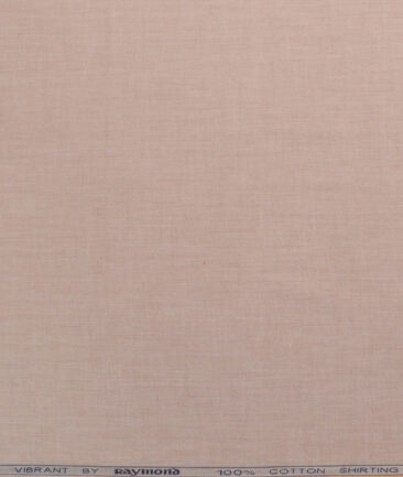 Raymond Men's 100% Cotton Solids  Unstitched Shirting Fabric (Peach) - Image 5