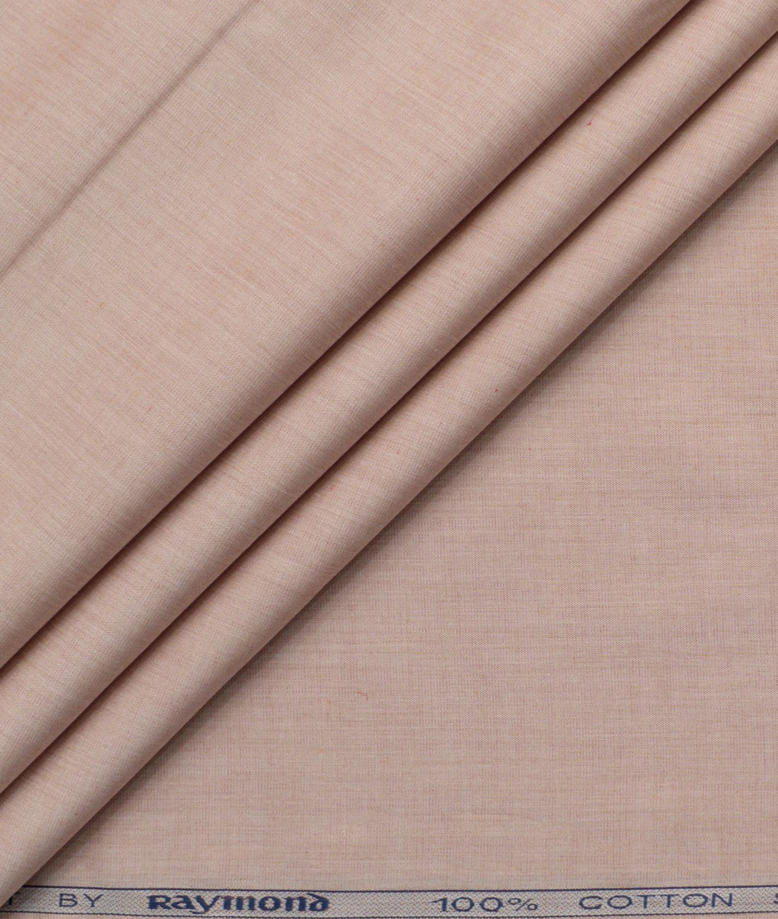 Raymond Men's 100% Cotton Solids Unstitched Shirting Fabric (Peach) - Image 1