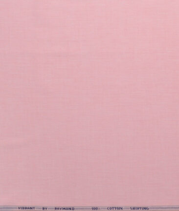 Raymond Men's 100% Cotton Solids  Unstitched Shirting Fabric (Rose Pink) - Image 5