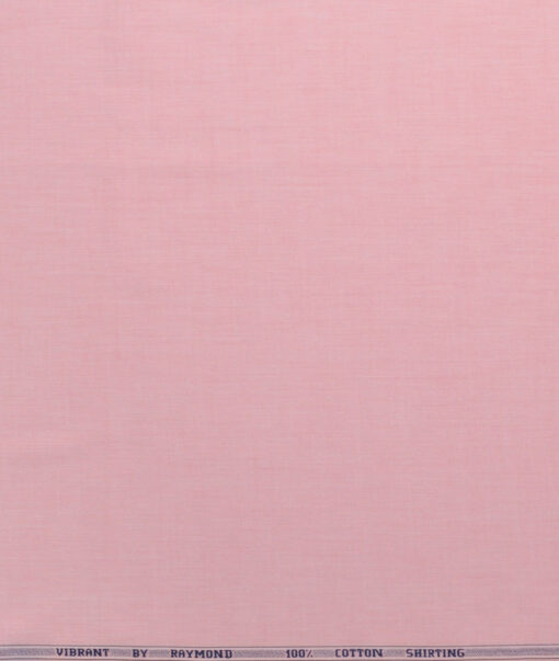 Raymond Men's 100% Cotton Solids  Unstitched Shirting Fabric (Rose Pink) - Image 5