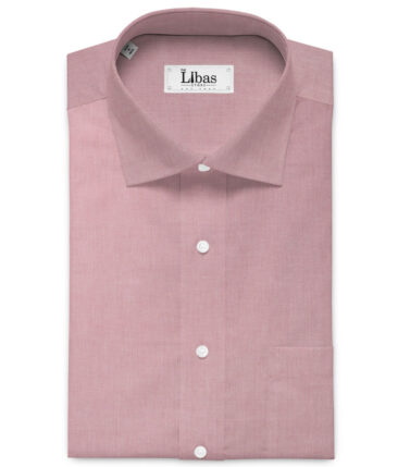 Raymond Men's 100% Cotton Solids  Unstitched Shirting Fabric (Watermelon Pink) - Image 2