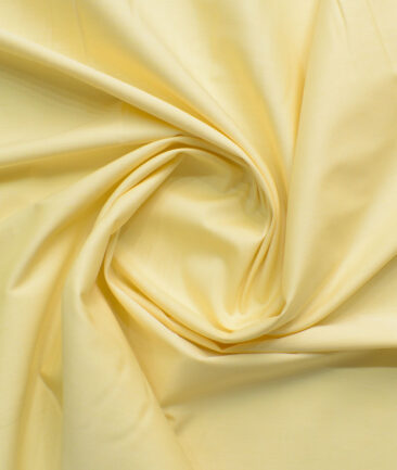 Raymond Men's 100% Cotton Solids  Unstitched Shirting Fabric (Yellow) - Image 4