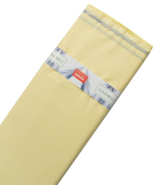 Raymond Men's 100% Cotton Solids  Unstitched Shirting Fabric (Yellow) - Image 6