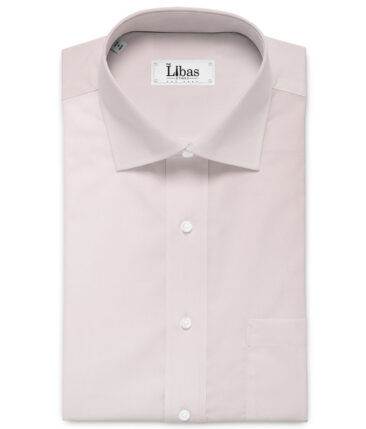 Raymond Men's 100% Cotton Solids  Unstitched Shirting Fabric (Blush Pink) - Image 2