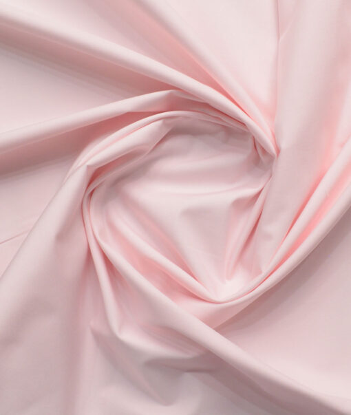 Raymond Men's 100% Cotton Solids  Unstitched Shirting Fabric (Blush Pink) - Image 4