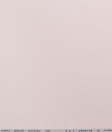 Raymond Men's 100% Cotton Solids  Unstitched Shirting Fabric (Blush Pink) - Image 5