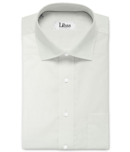 Raymond Men's 100% Cotton Solids  Unstitched Shirting Fabric (Cream) - Image 2
