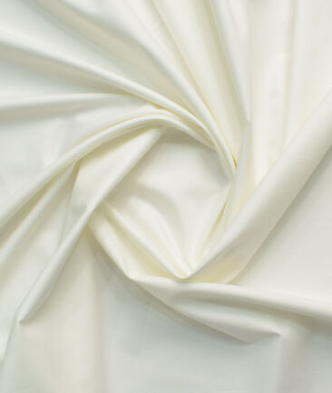 Raymond Men's 100% Cotton Solids  Unstitched Shirting Fabric (Cream) - Image 4
