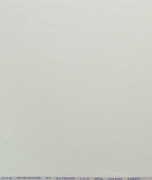 Raymond Men's 100% Cotton Solids  Unstitched Shirting Fabric (Cream) - Image 5