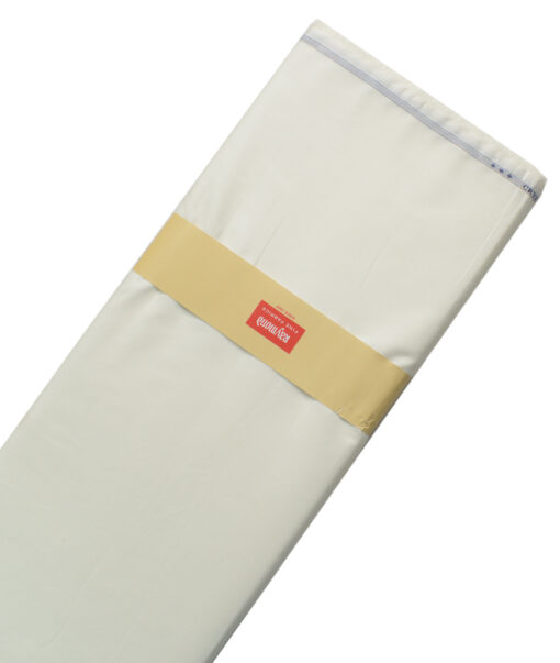 Raymond Men's 100% Cotton Solids  Unstitched Shirting Fabric (Cream) - Image 6