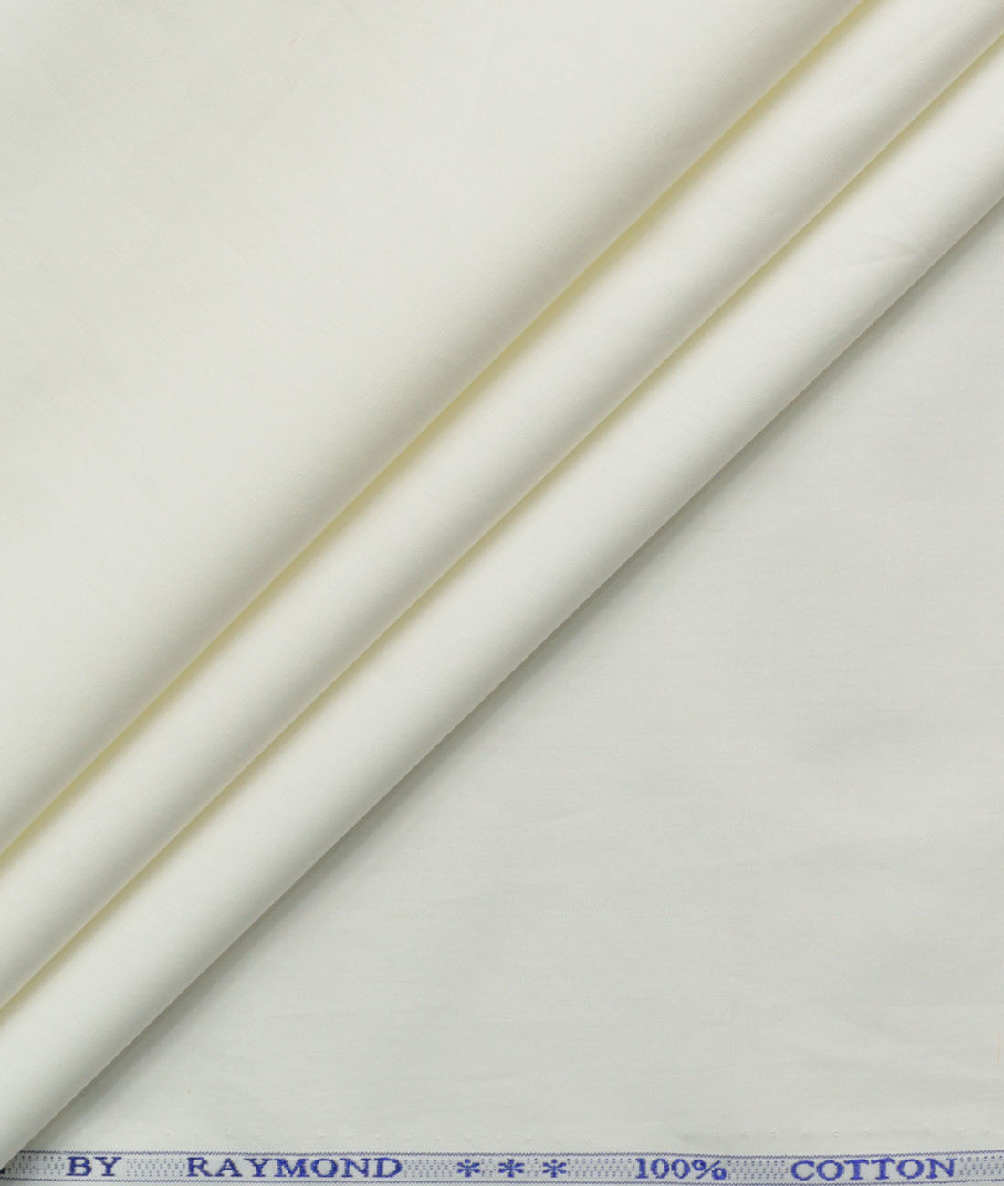 Raymond Men's 100% Cotton Solids Unstitched Shirting Fabric (Cream) - Image 1