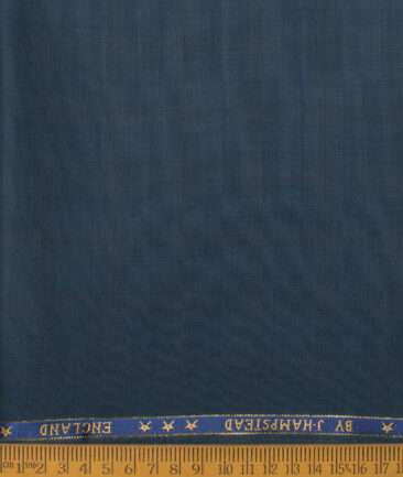 J.Hampstead Men's 50% Wool Super 130's Checks Unstitched Trouser Fabric (Dark Sea Green) - Image 2