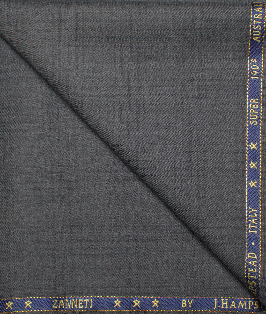 J.Hampstead Men's 60% Wool Super 140's Checks Unstitched Trouser Fabric (Grey) J.Hampstead Men's 60% Wool Super 140's Checks Unstitched Trouser Fabric (Grey)