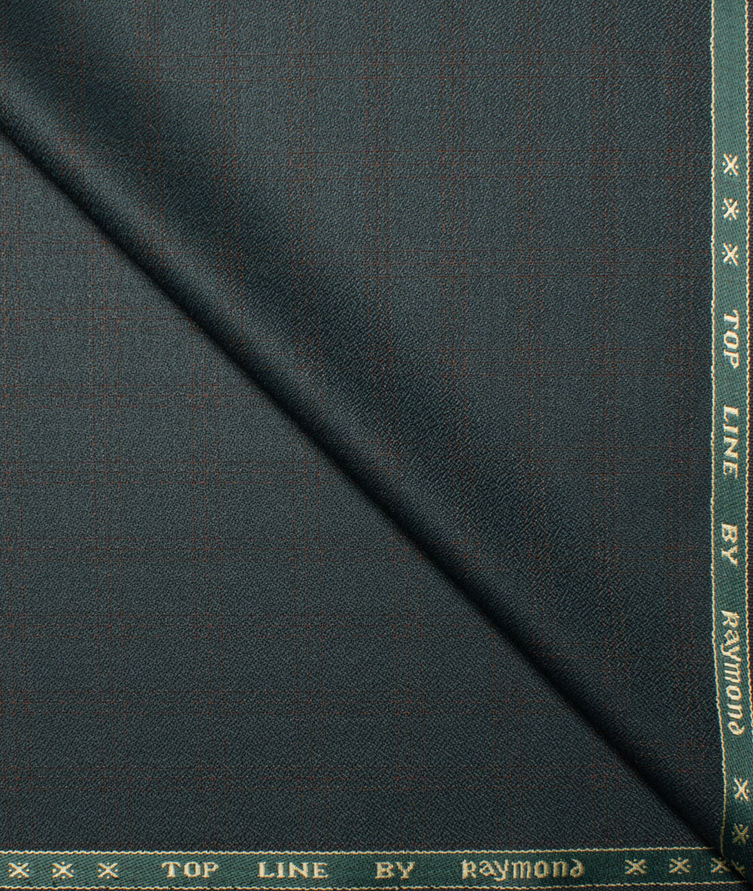 Raymond Men's Polyester Viscose Checks Unstitched Suiting Fabric (Dark Pine Green) Raymond Men's Polyester Viscose Checks Unstitched Suiting Fabric (Dark Pine Green)