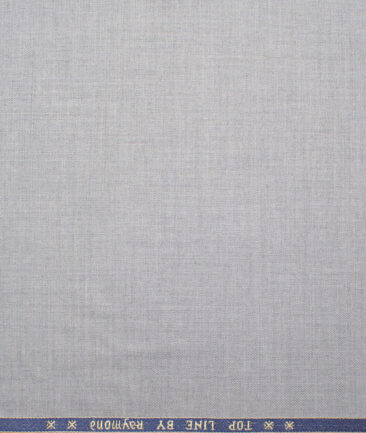 Raymond Men's Polyester Viscose  Solids  Unstitched Suiting Fabric (Light Worsted Grey) - Image 4