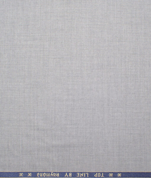 Raymond Men's Polyester Viscose  Solids  Unstitched Suiting Fabric (Light Worsted Grey) - Image 4
