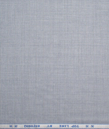 Raymond Men's Polyester Viscose  Checks  Unstitched Suiting Fabric (Light Blueish Grey) - Image 4