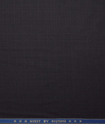 Raymond Men's Polyester Viscose  Checks  Unstitched Suiting Fabric (Dark Purple) - Image 4