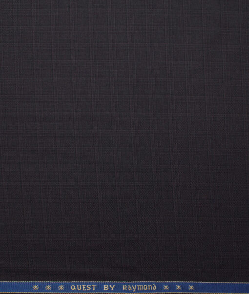 Raymond Men's Polyester Viscose  Checks  Unstitched Suiting Fabric (Dark Purple) - Image 4