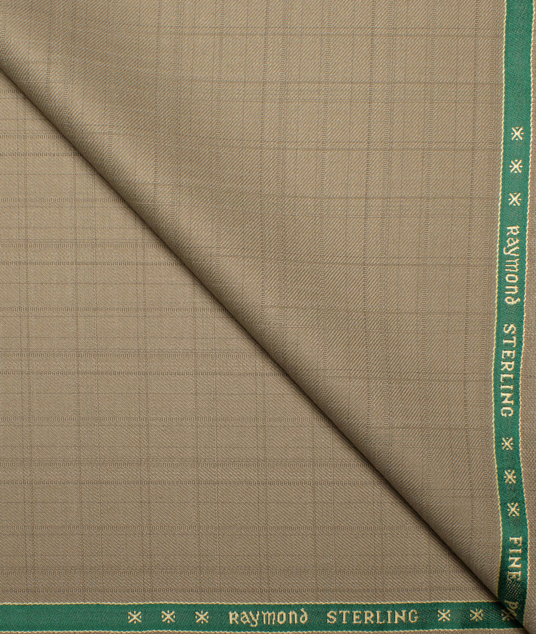 Raymond Men's Polyester Viscose Checks Unstitched Suiting Fabric (Khakhi Brown) Raymond Men's Polyester Viscose Checks Unstitched Suiting Fabric (Khakhi Brown)