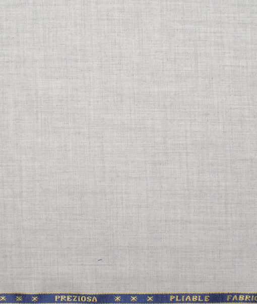 Raymond Men's Polyester Viscose  Self Design  Unstitched Suiting Fabric (Light Silver Grey) - Image 4