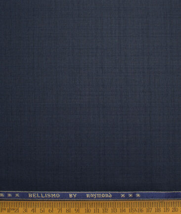 Raymond Men's Polyester Viscose  Checks Checks Unstitched Suiting Fabric (Dark Blue) - Image 4
