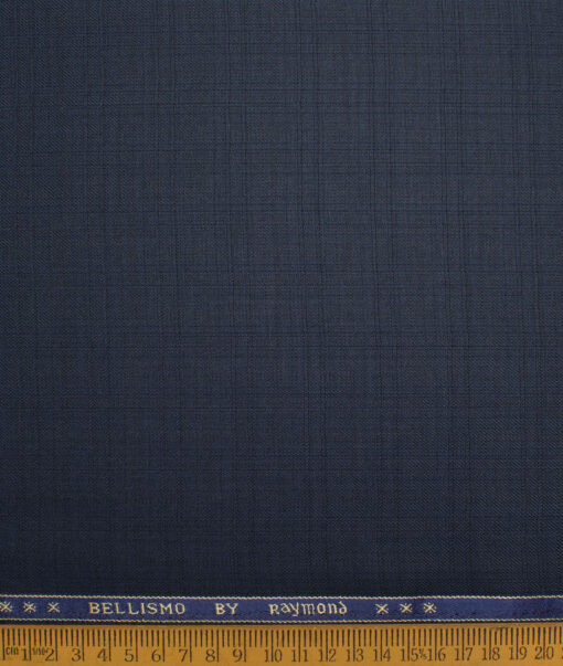Raymond Men's Polyester Viscose  Checks Checks Unstitched Suiting Fabric (Dark Blue) - Image 4