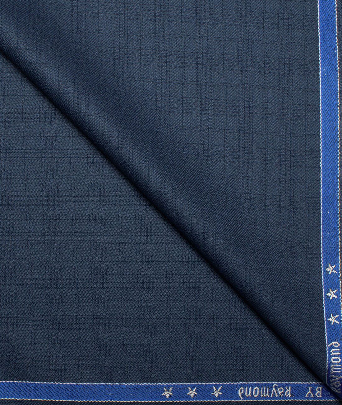 Raymond Men's Polyester Viscose Checks Checks Unstitched Suiting Fabric (Aegean Blue) Raymond Men's Polyester Viscose Checks Checks Unstitched Suiting Fabric (Aegean Blue)