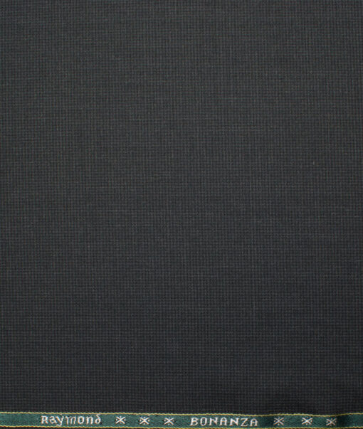 Raymond Men's Polyester Viscose  Houndstooth  Unstitched Suiting Fabric (Dark Grey) - Image 4