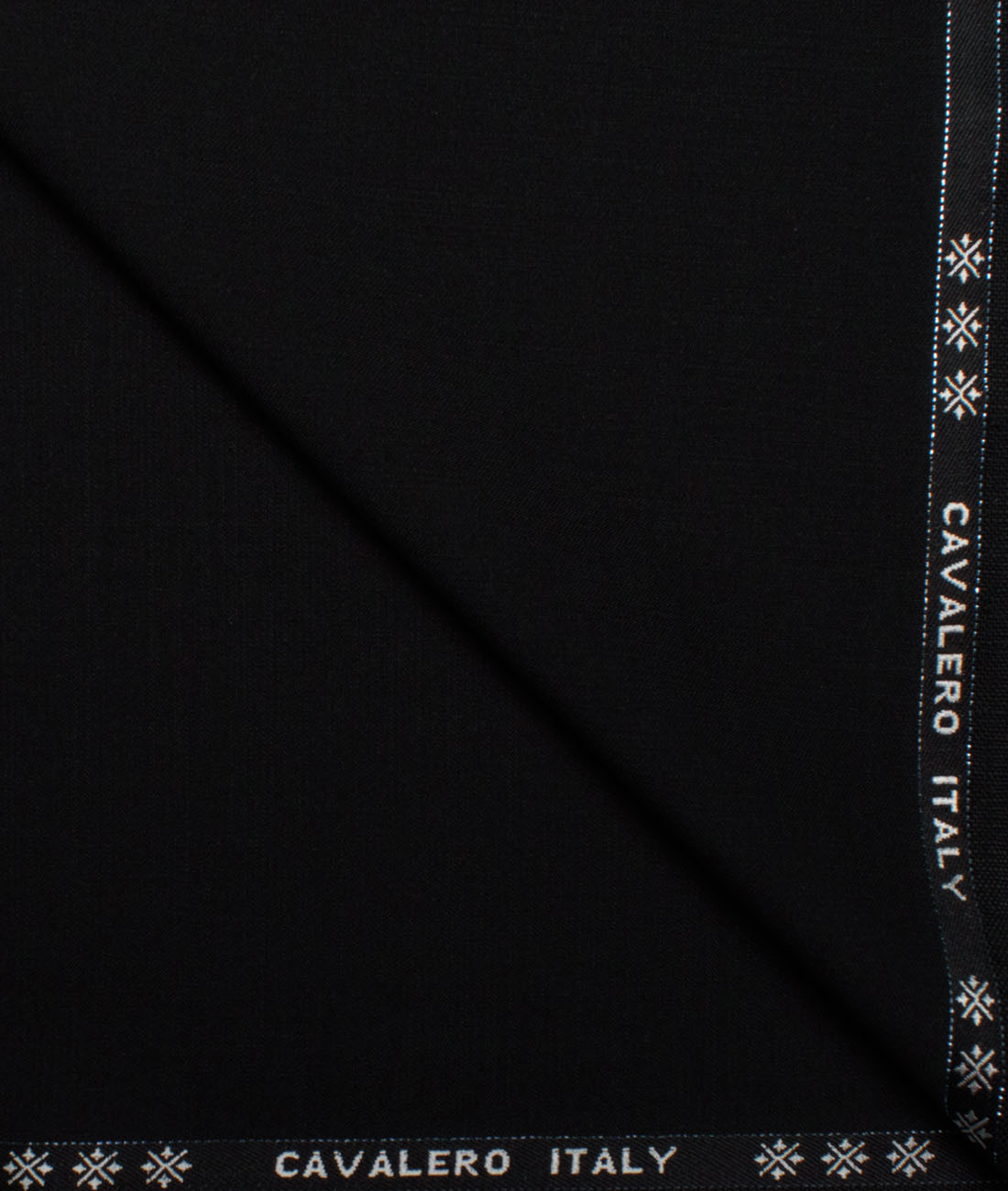 Cavalero Italy Men's 70% Wool Super 150's Solids Unstitched Suiting Fabric (Jet Black). Cavalero Italy Men's 70% Wool Super 150's Solids Unstitched Suiting Fabric (Jet Black).