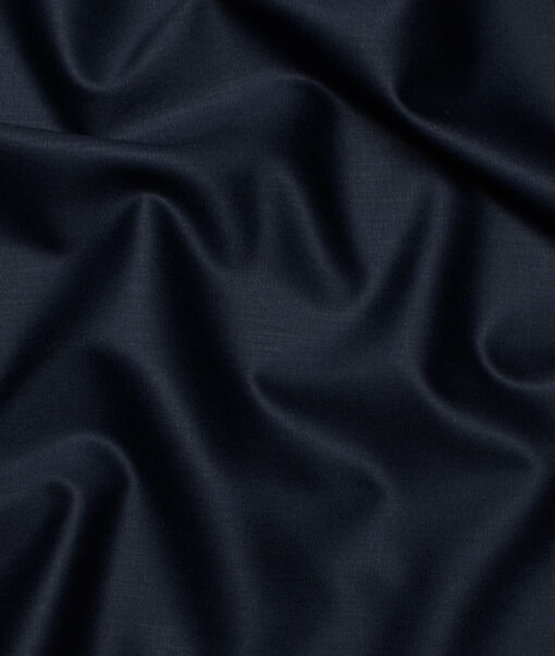 Italian Channel Men's Terry Rayon Solids  Unstitched Suiting Fabric (Dark Blue) - Image 3