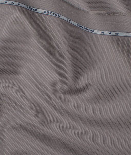 Raymond Men's Techno Cotton  Structured  Unstitched Stretchable Chinos / Trouser Fabric (Grey) - Image 4