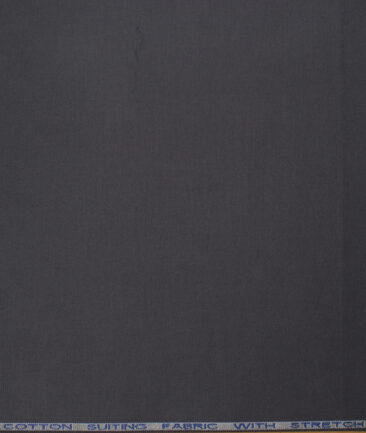 Raymond Men's Superfine Cotton  Solids  Unstitched Stretchable Chinos / Trouser Fabric (Dark Grey) - Image 4