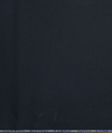 Raymond Men's Superfine Cotton  Solids  Unstitched Stretchable Chinos / Trouser Fabric (Dark Navy Blue) - Image 4