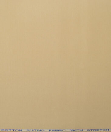 Raymond Men's Superfine Cotton  Solids  Unstitched Stretchable Chinos / Trouser Fabric (Khakhi Brown) - Image 4
