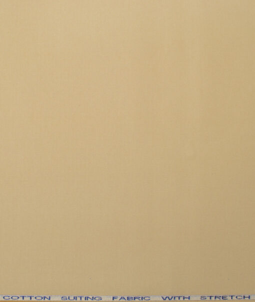 Raymond Men's Superfine Cotton  Solids  Unstitched Stretchable Chinos / Trouser Fabric (Khakhi Brown) - Image 4