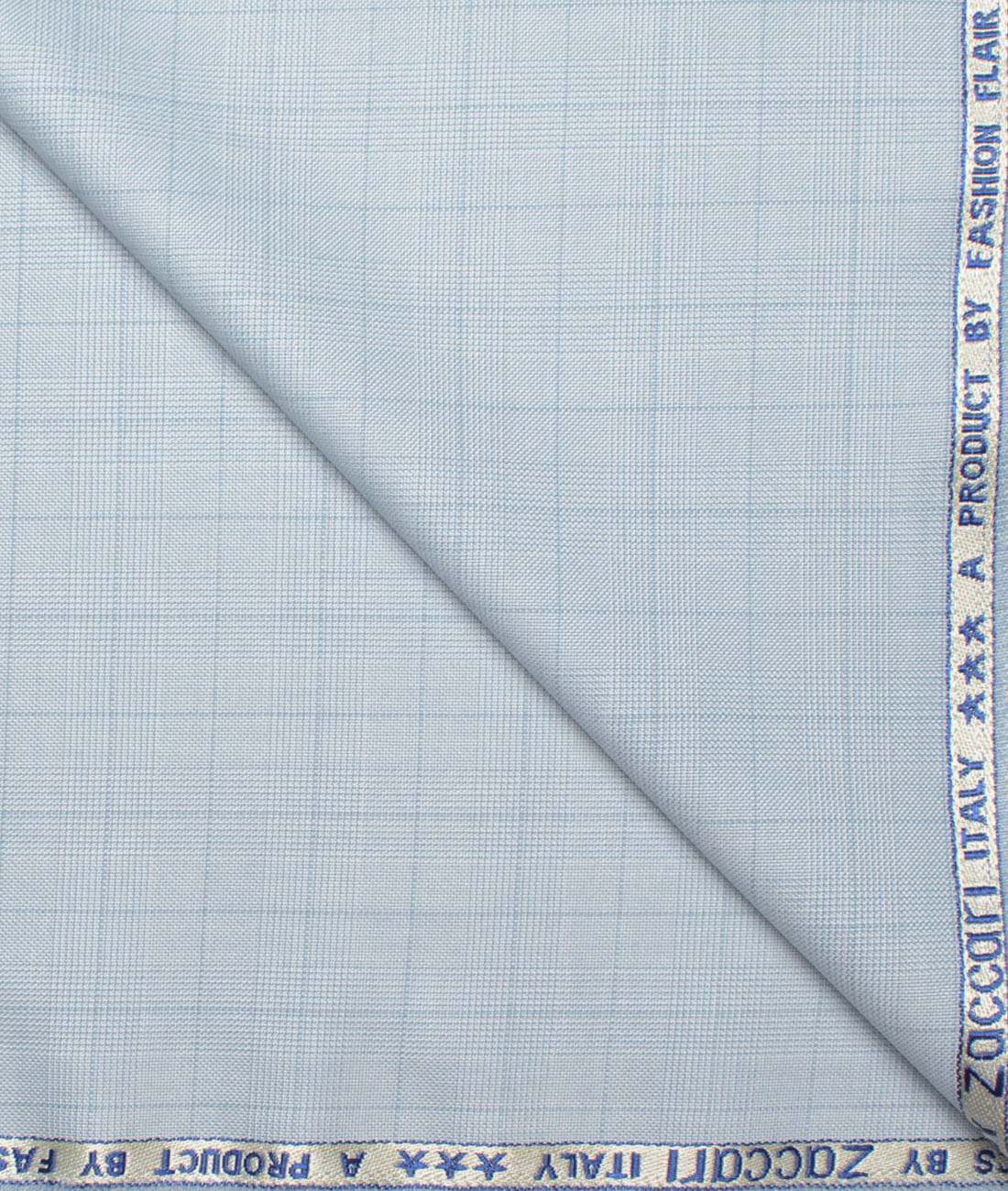 Fashion Flair Men's Terry Rayon Checks Unstitched Suiting Fabric (Sky Blue) Fashion Flair Men's Terry Rayon Checks Unstitched Suiting Fabric (Sky Blue)