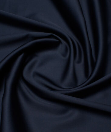 Luthai Men's  Cotton Solids  Unstitched Shirting Fabric (Dark Royal Blue)