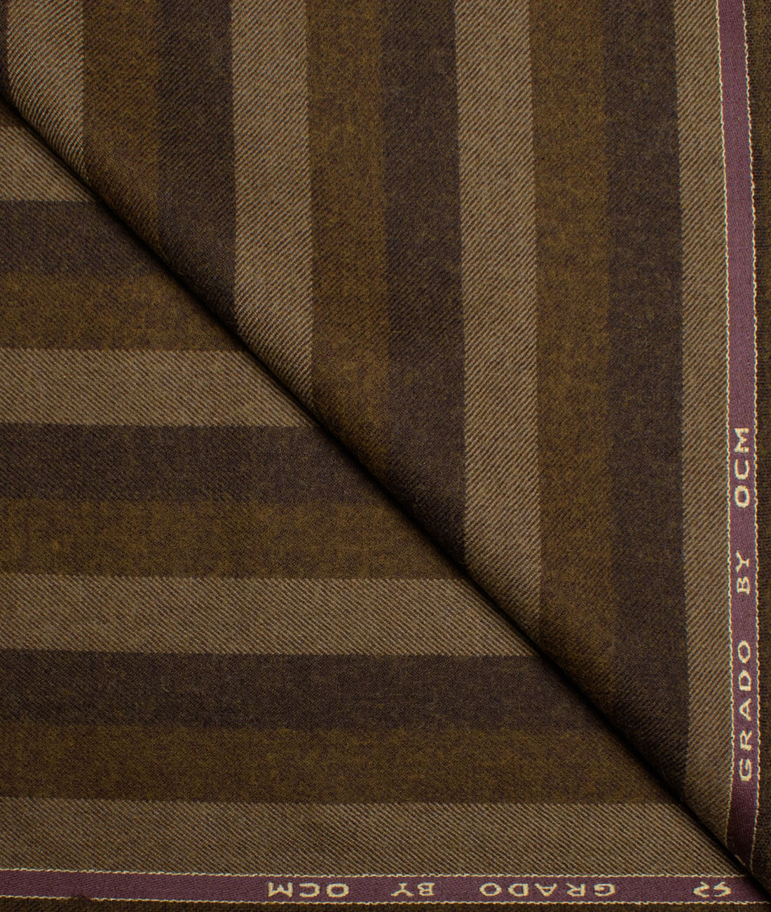 OCM Men's 60% Wool Striped Unstitched Tweed Fabric for Jacket & Blazer (Light Brown) OCM Men's 60% Wool Striped Unstitched Tweed Fabric for Jacket & Blazer (Light Brown)
