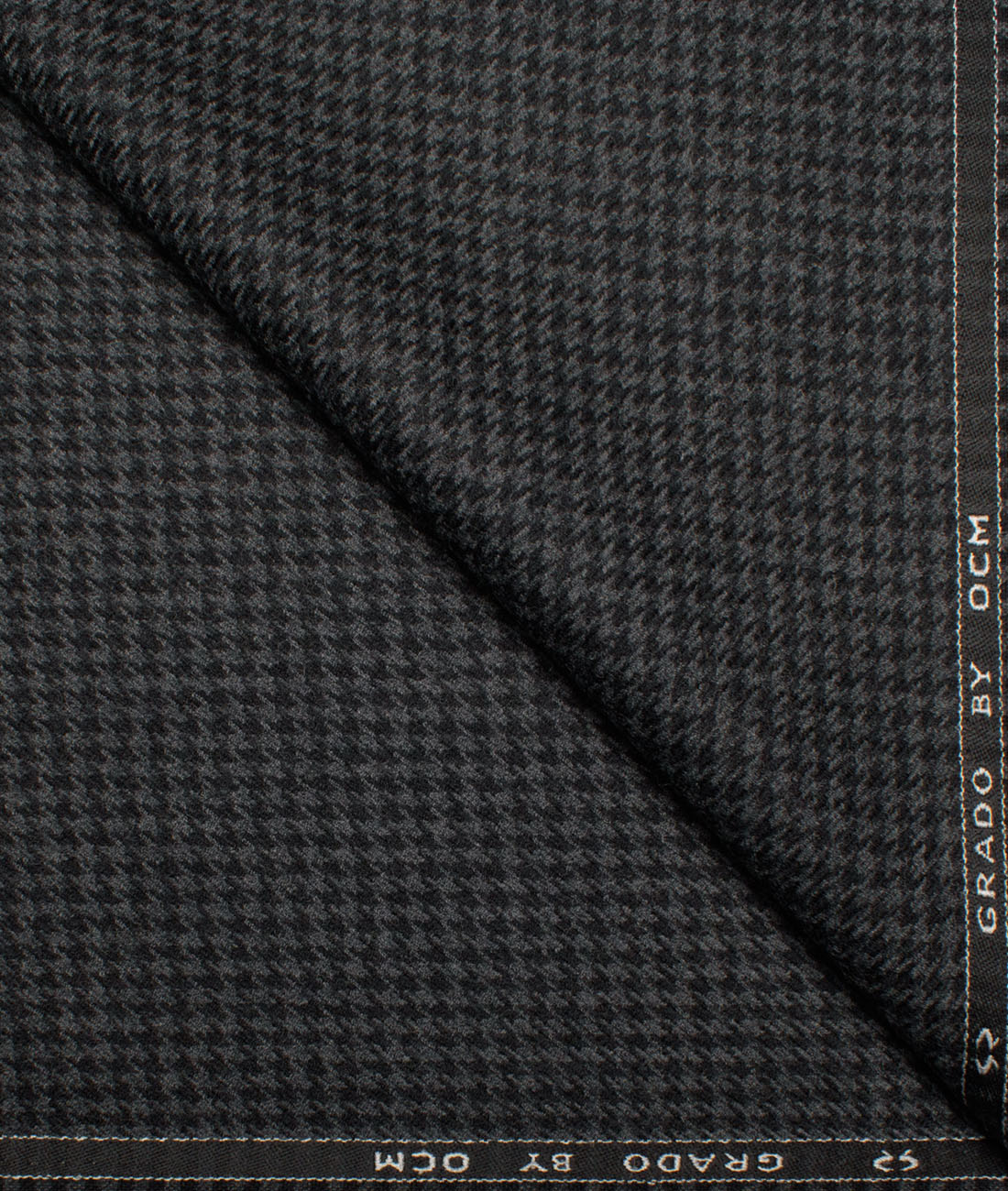 OCM Men’s 60% Wool Houndstooth Unstitched Tweed Fabric for Jacket & Blazer (Dark Grey) OCM Men's 60% Wool Houndstooth Unstitched Tweed Fabric for Jacket & Blazer (Dark Grey)