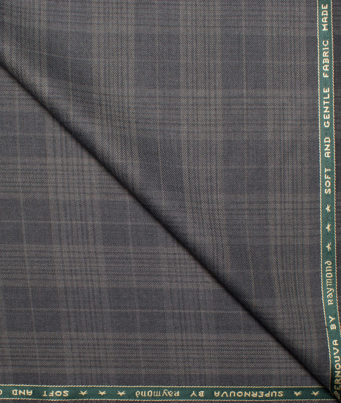 Raymond Men's 25% Wool Super 100's Checks Unstitched Suiting Fabric (Grey) Raymond Men's 25% Wool Super 100's Checks Unstitched Suiting Fabric (Grey)