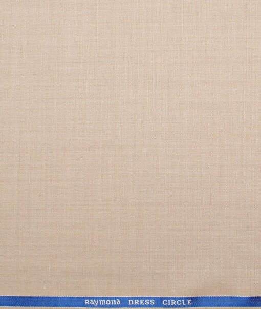 Raymond Men's 25% Wool  Self Design  Unstitched Suiting Fabric (Creamish Beige)