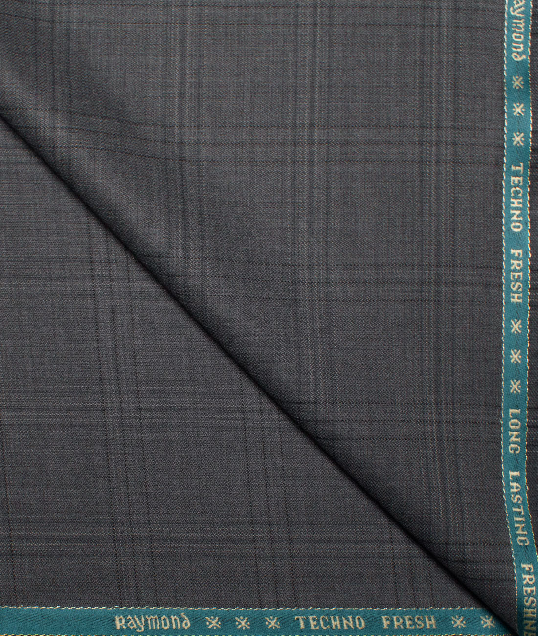 Raymond Men's 35% Wool Super 70's Checks Unstitched Suiting Fabric (Grey) Raymond Men's 35% Wool Super 70's Checks Unstitched Suiting Fabric (Grey)