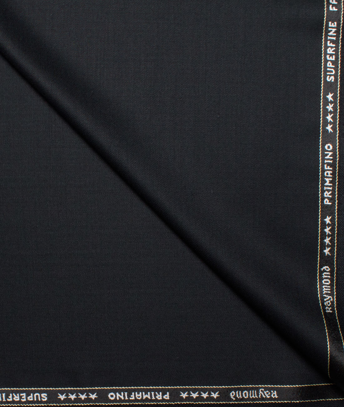 Raymond Men's 55% Wool Super 140's Solids Unstitched Suiting Fabric (Black) Raymond Men's 55% Wool Super 140's Solids Unstitched Suiting Fabric (Black)