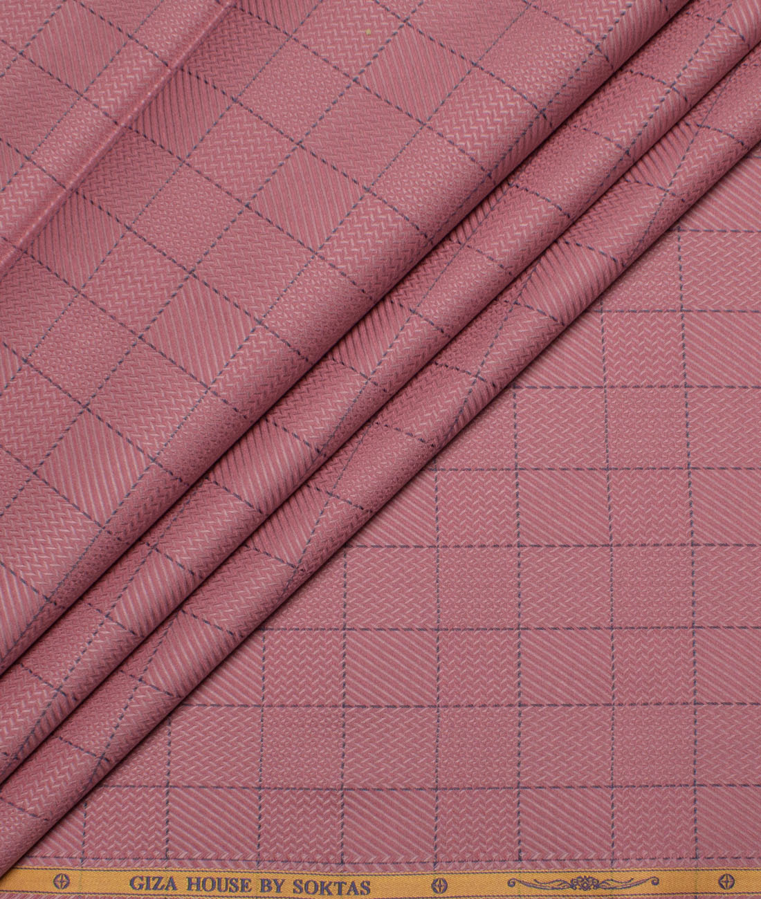 Soktas Men's Giza Cotton Checks Unstitched Shirting Fabric (Rose Pink) Soktas Men's Giza Cotton Checks Unstitched Shirting Fabric (Rose Pink)