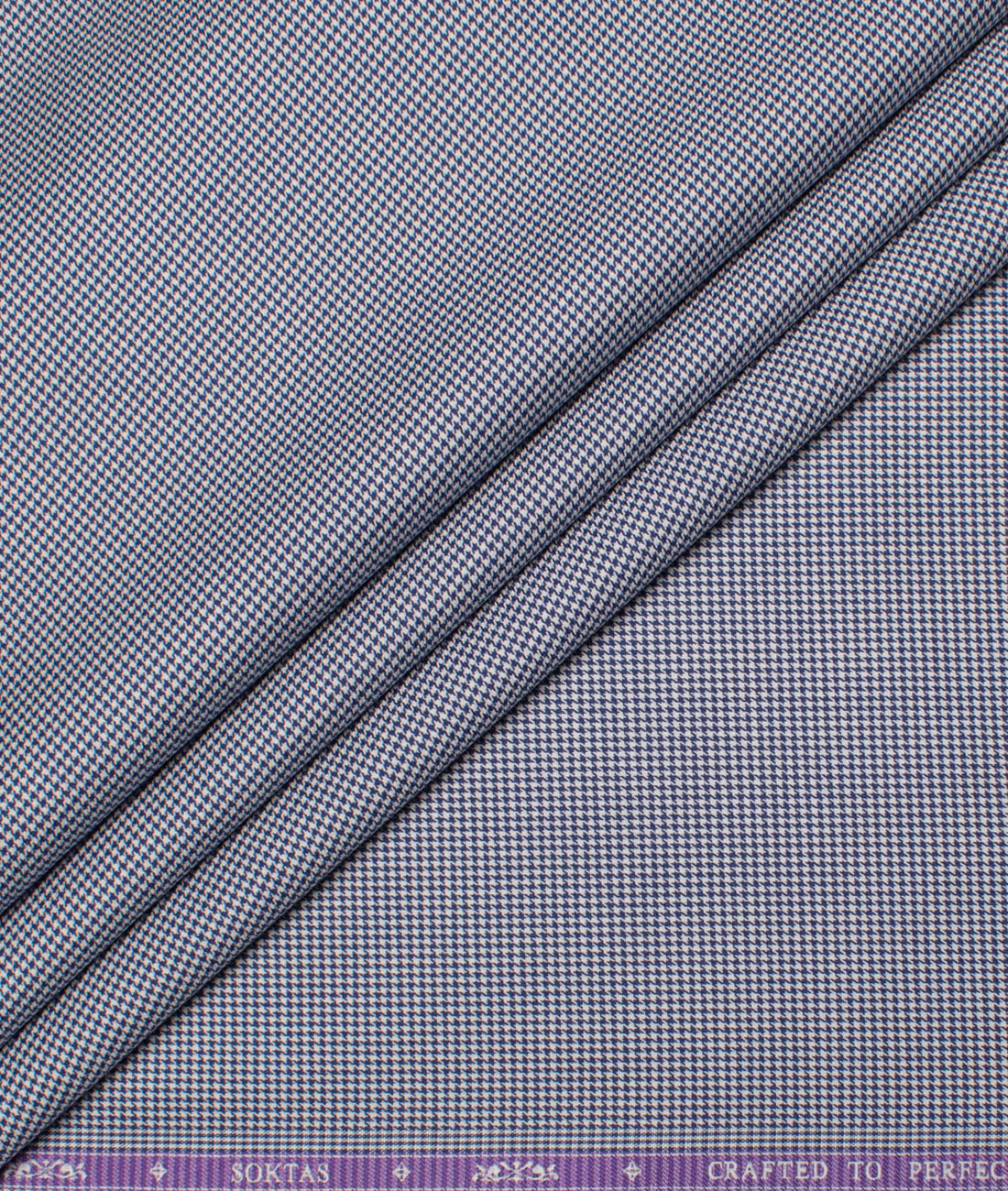 Soktas Men's Giza Cotton Checks Unstitched Shirting Fabric (White & Royal Blue) Soktas Men's Giza Cotton Checks Unstitched Shirting Fabric (White & Royal Blue)