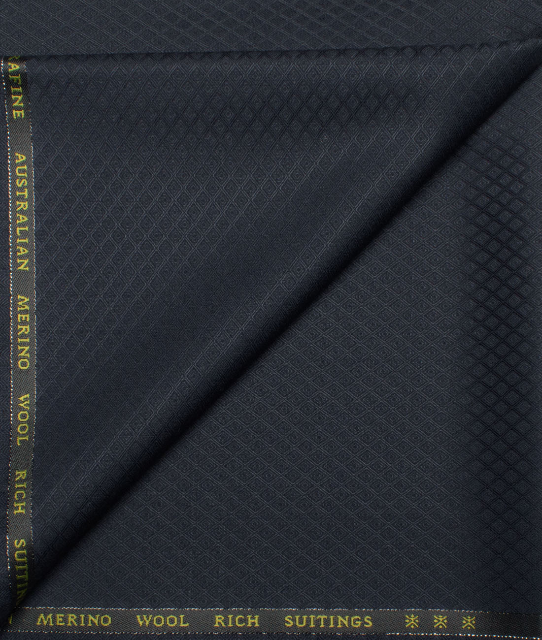 Cavalero Italy Men's 60% Wool Super 120's Jacquard Unstitched Trouser Fabric (Dark Blue) Cavalero Italy Men's 60% Wool Super 120's Jacquard Unstitched Trouser Fabric (Dark Blue)